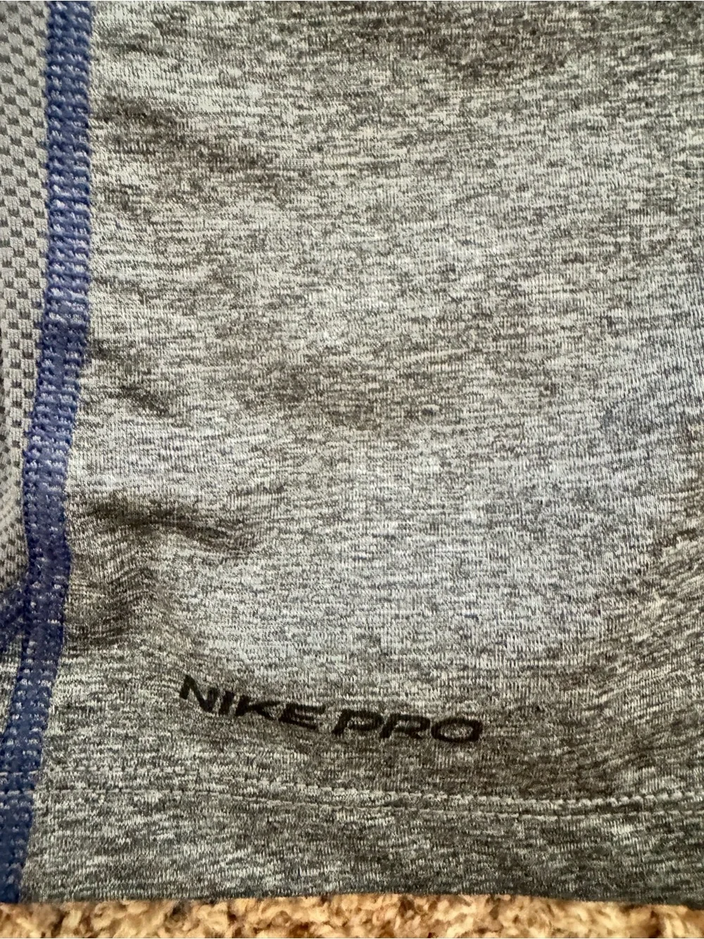 Nike Dri-FIT Gray & Navy Youth Baseball Tee